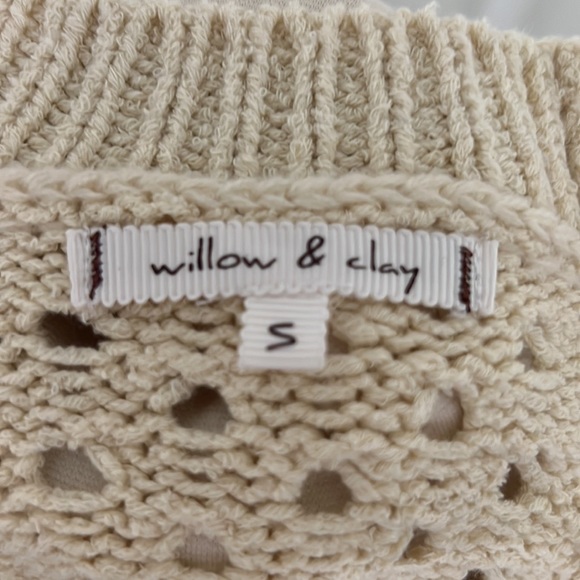 Willow and clay open weave Pom Pom sweater - Picture 5 of 6